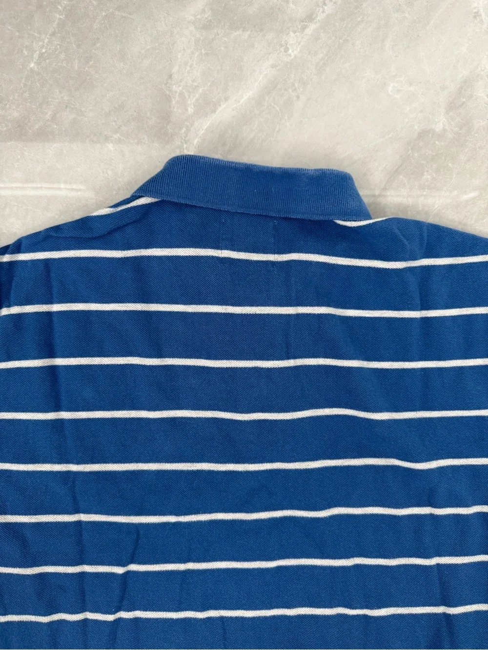 Men’s J. Crew Striped Short Sleeve Polo Short Preppy Classic Collar Cotton Large